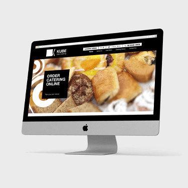 Kube Cafe website design